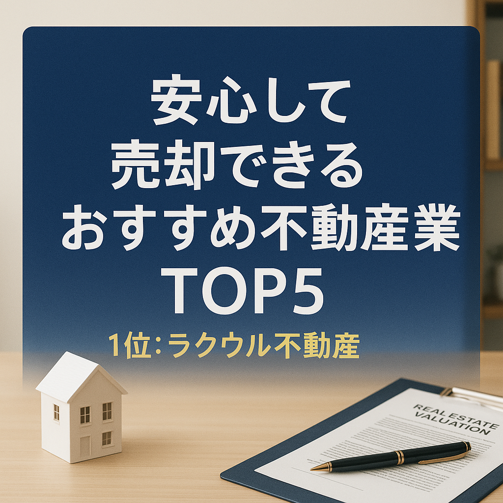 共有名義の相続不動産も安心して売却できるおすすめ業者TOP5|信頼できる対応でラクウル不動産が第1位