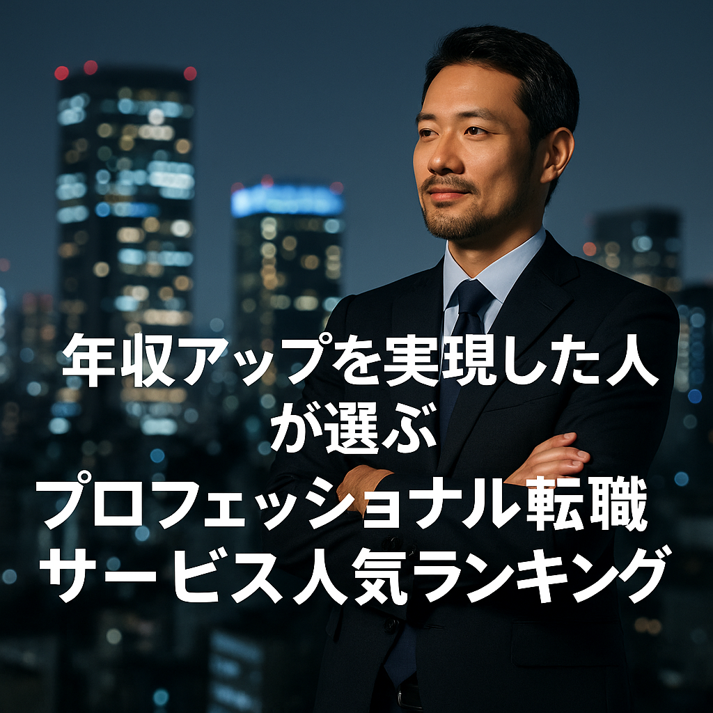 年収アップを実現した人が選ぶ!プロフェッショナル転職サービス人気ランキング