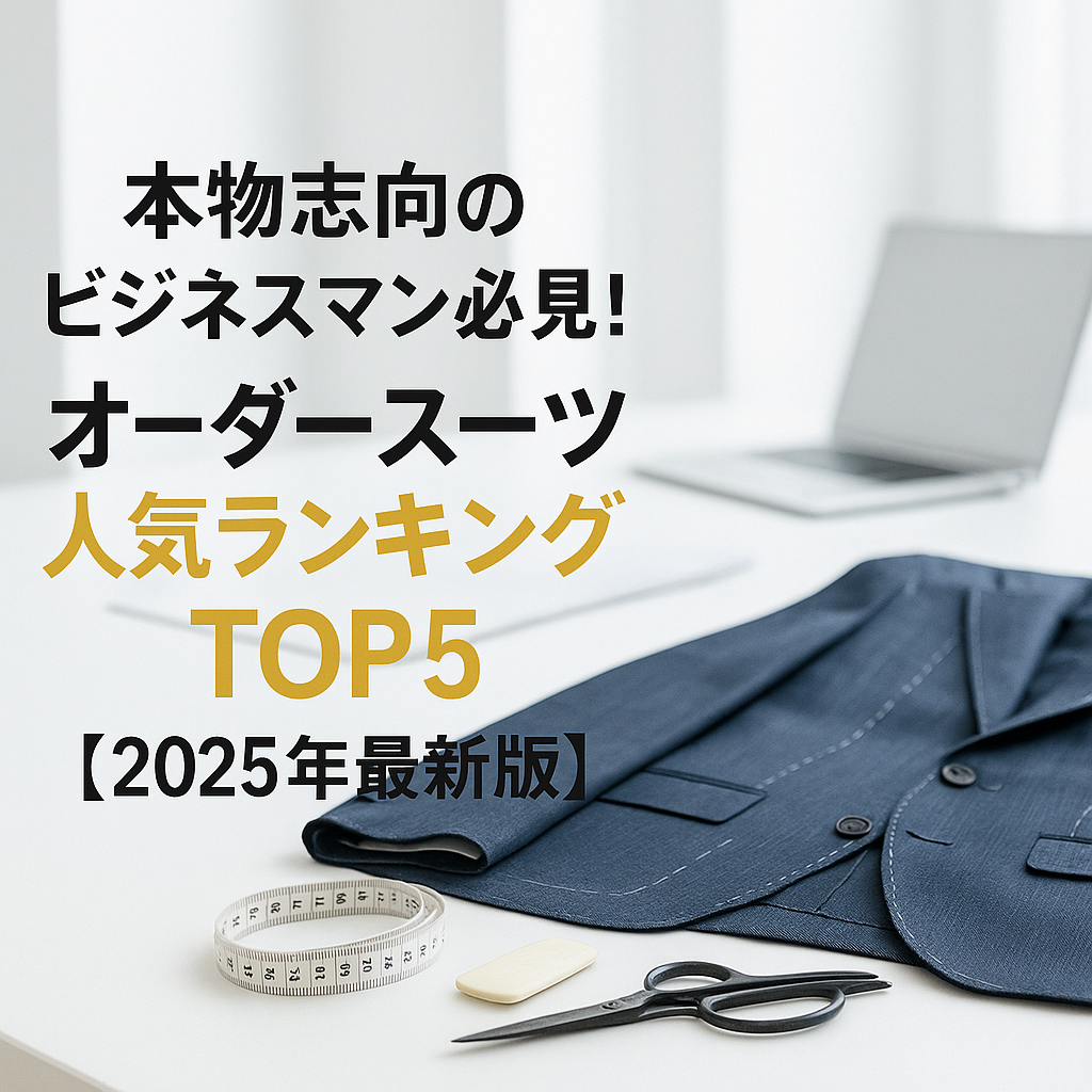 🏆 本物志向のビジネスマン必見!オーダースーツ人気ランキングTOP5【2025年最新版】