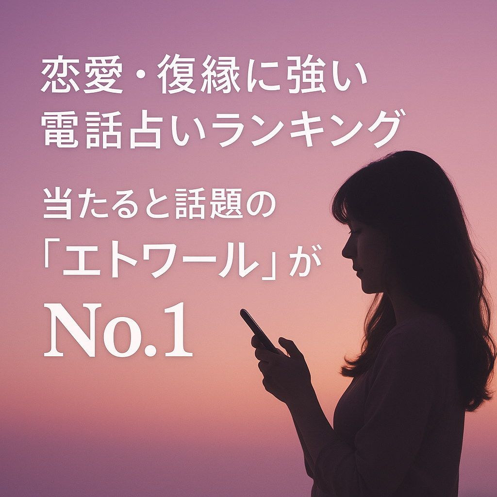 💎恋愛・復縁に強い電話占いランキング|当たると話題の「エトワール」がNo.1!