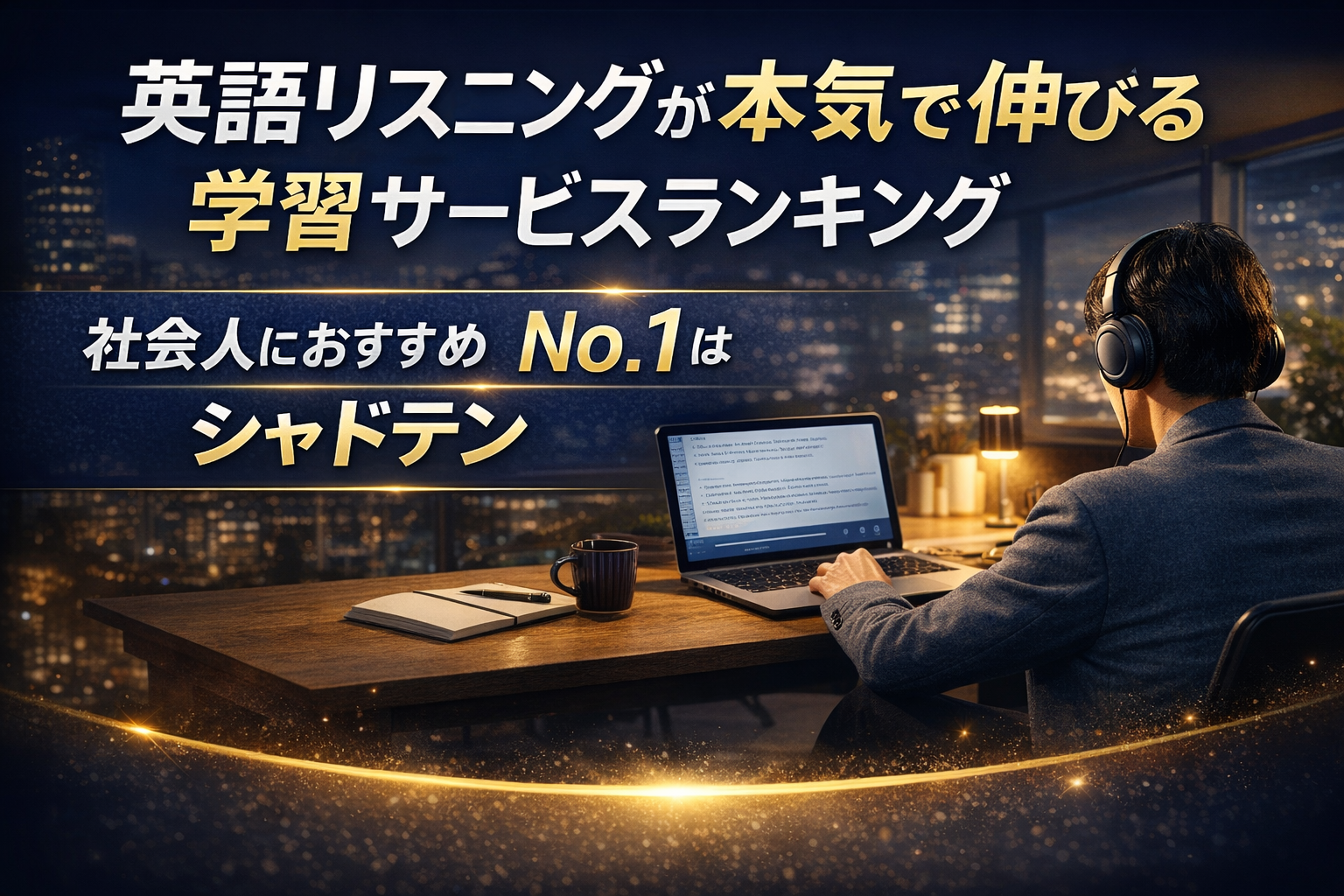 【徹底比較】英語リスニングが本気で伸びる学習サービスランキング｜社会人におすすめNo.1はシャドテン