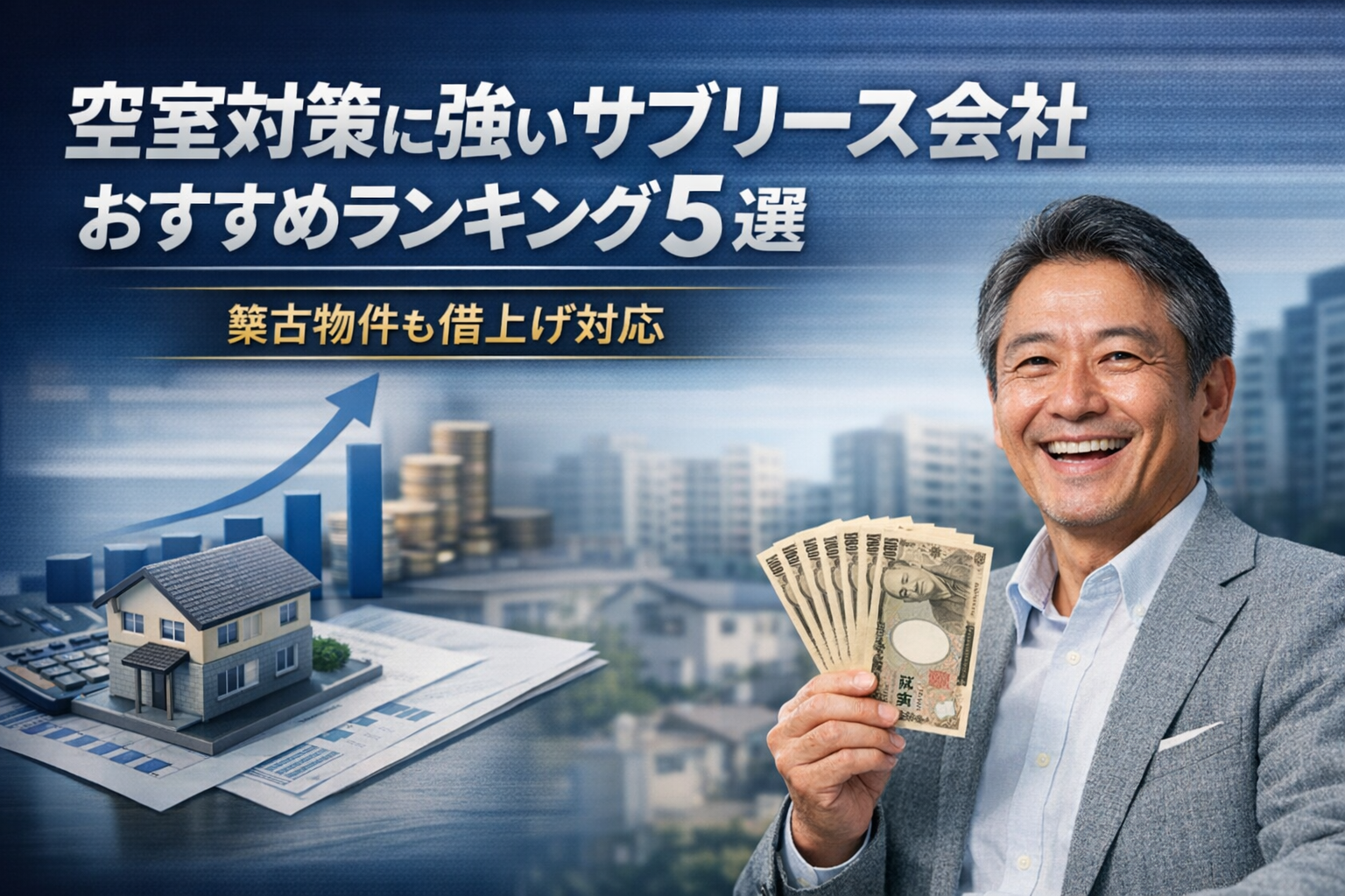 空室対策に強いサブリース会社おすすめランキング5選｜築古物件も借上げ対応