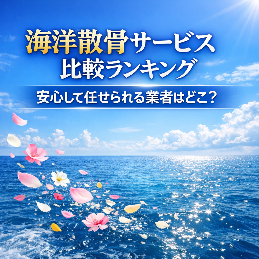 海洋散骨サービス比較ランキング｜安心して任せられる業者はどこ？