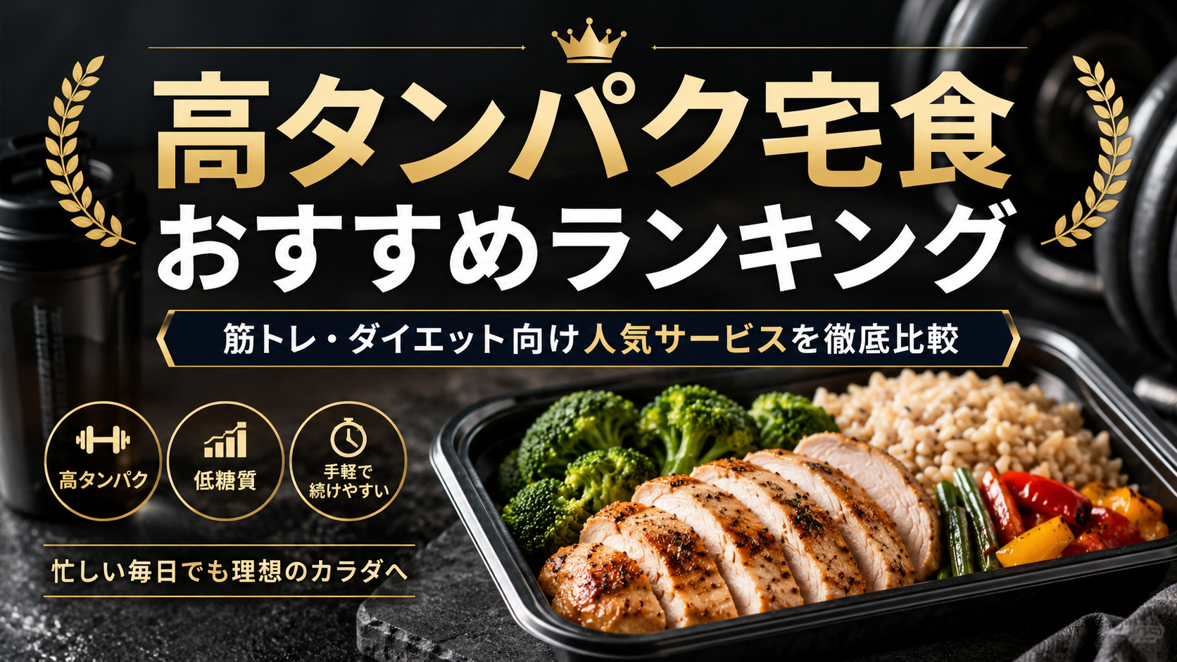 高タンパク宅食おすすめランキング｜筋トレ・ダイエット向け人気サービスを徹底比較