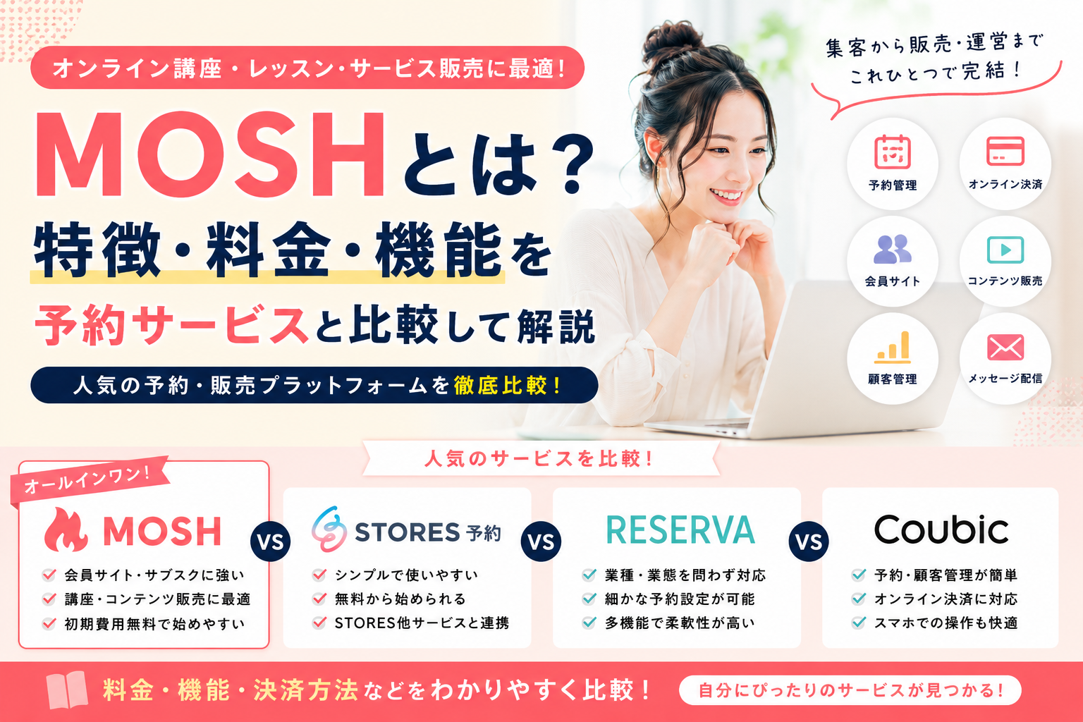 MOSHとは？特徴・料金・機能を予約サービスと比較して解説